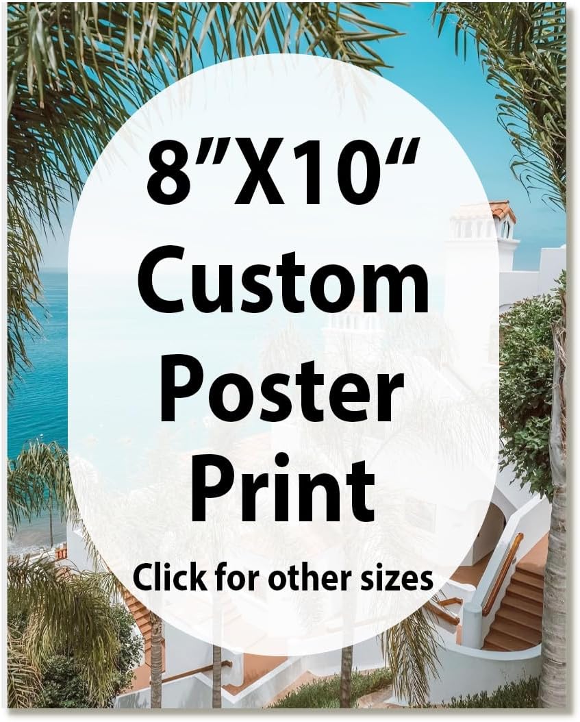 Canvas Prints With Your Photos, Custom Poster On Canvas (Unframed 8x10) Transform Your Photos Into Stunning Framed Wall Art Digitally Printed Photo To Canvas Ideal For Home Decor Gifts Keepsakes