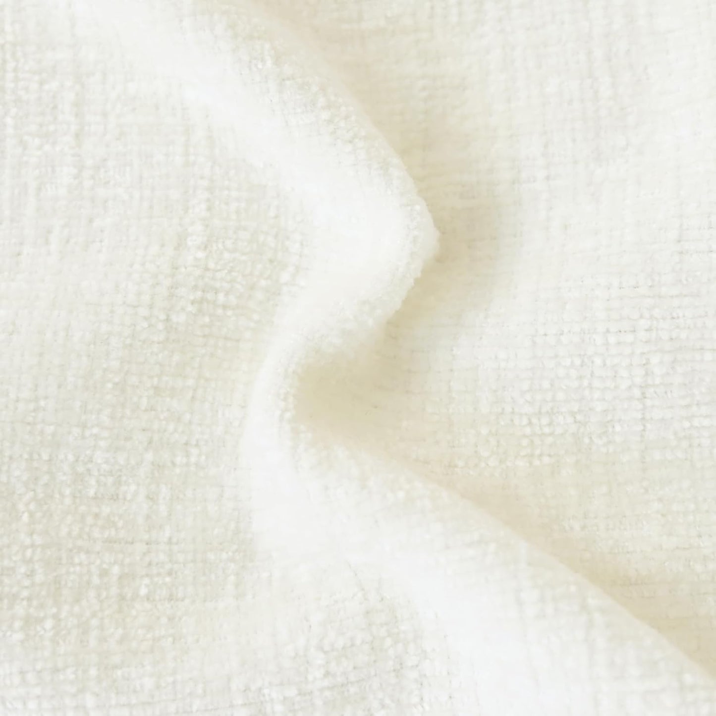 CaliTime Throw Pillow Covers Decorative 16 X 16 Inches Pack of 2 Cozy Chenille Cushion Case for Couch Sofa Bed Living Room Home Cream