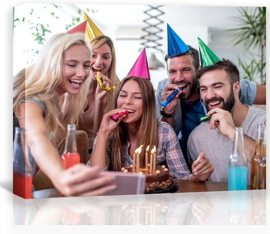 Custom Framed Canvas Prints With Your Photos-Personalized Picture To Canvas Wall Art ，Home Decoration Gifts Holiday Gifts