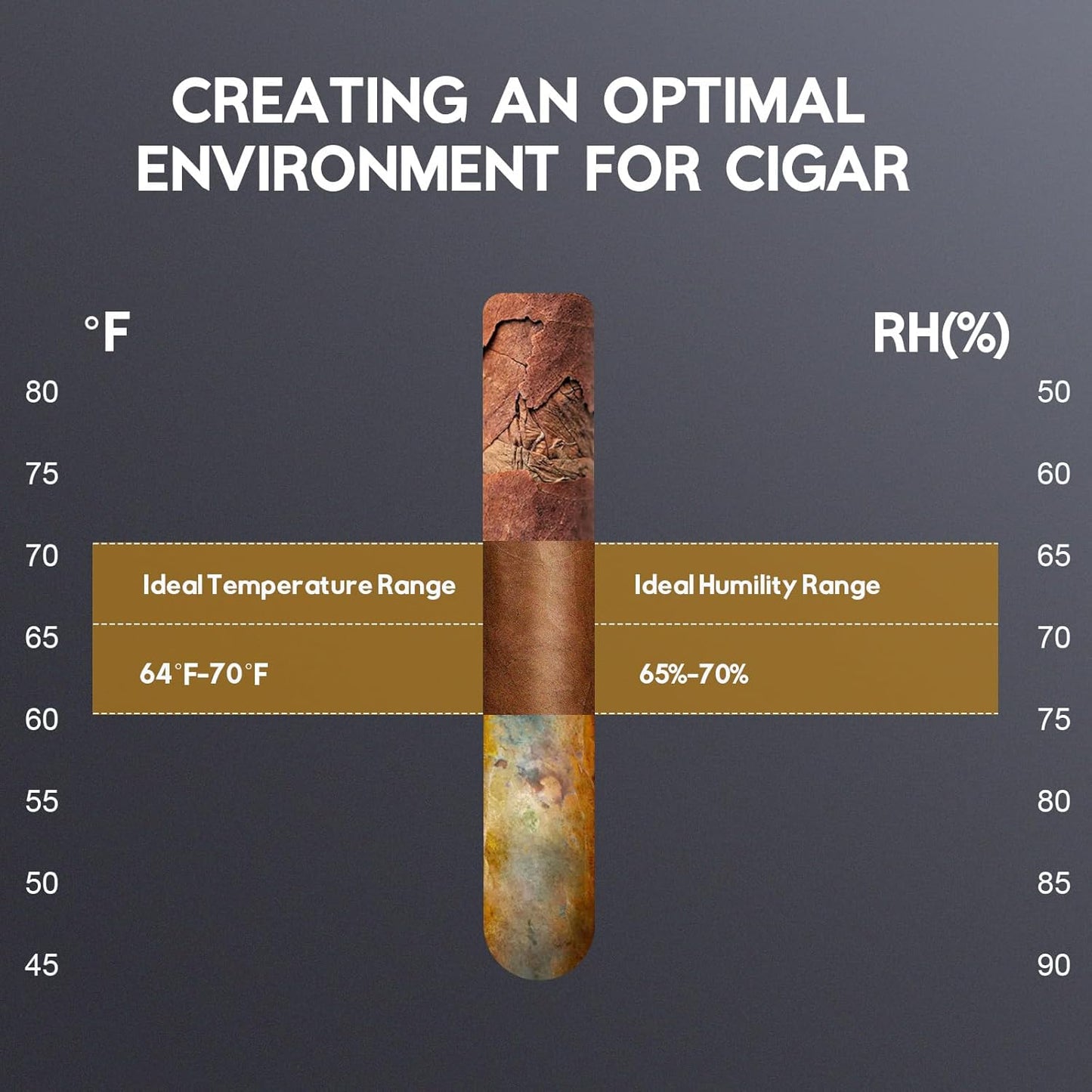 Electric Cigar Humidor Cabinet 25L, Tylza Electric Humidors for Cigars with Temp & Humidity Control, Digital Hygrometer, Lock, Refrigerator, Cigar Humidors with Cedar Wood Drawer Shelves, 170 Cigars