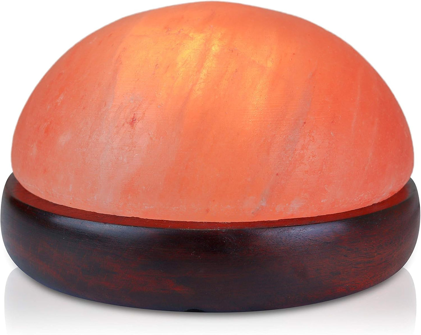 Himalayan Secrets® Salt Dome Lamp | for Warming Up Hands and Feet (9" Diameter)