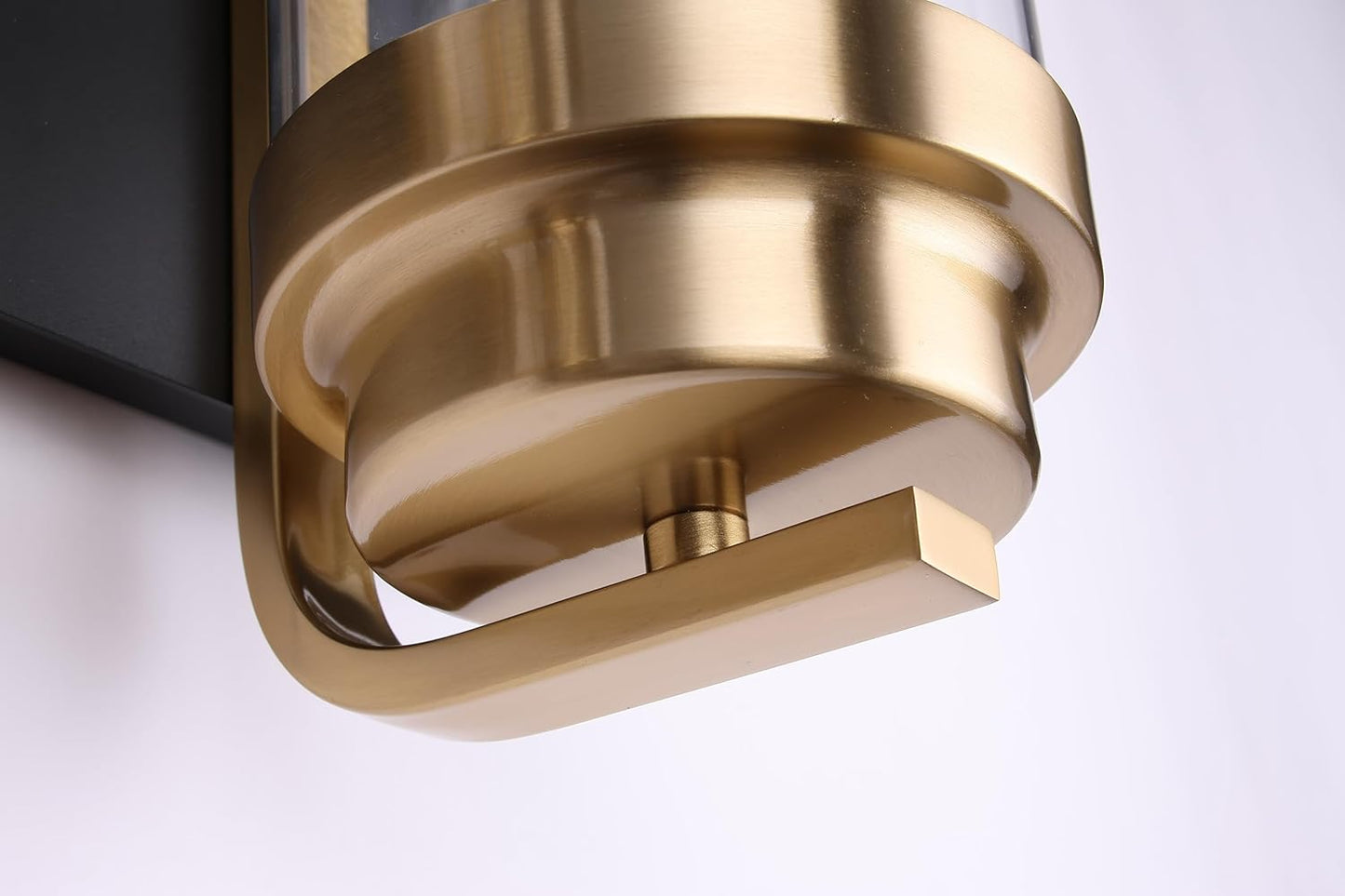 Black Gold Wall Sconces,Bathroom Vanity Light Fixtures,4 Lights Black Sconce Over Mirror,Farmhouse Bathroom Lights(Bulbs not Included)