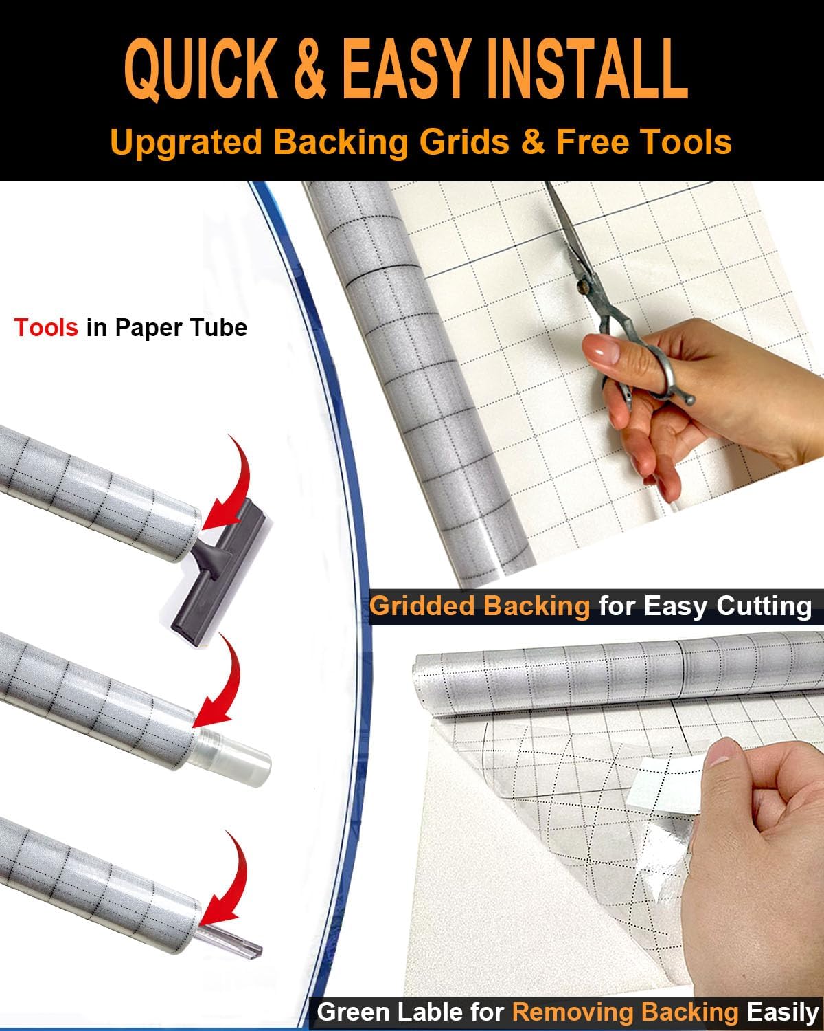 Frosted Glass Window Privacy Film Decorative with Tools, 2 Way Frosting Privacy Film for Glass Windows, Static Cling Tint for Home Anti-UV, Covering Clings 23.6" by 157.4"