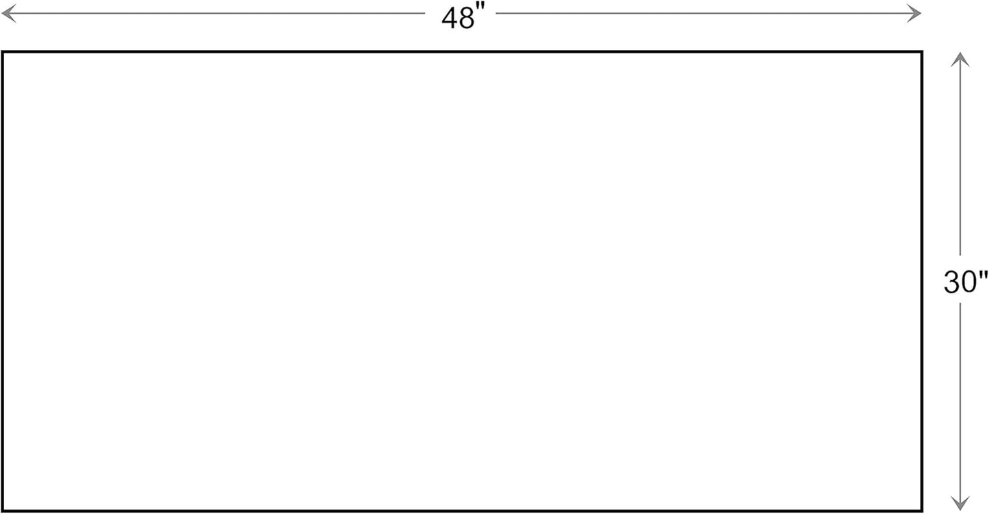 Calloway Mills 152963048P Black Border 30" x 48" Monogram Doormat Letter (P)