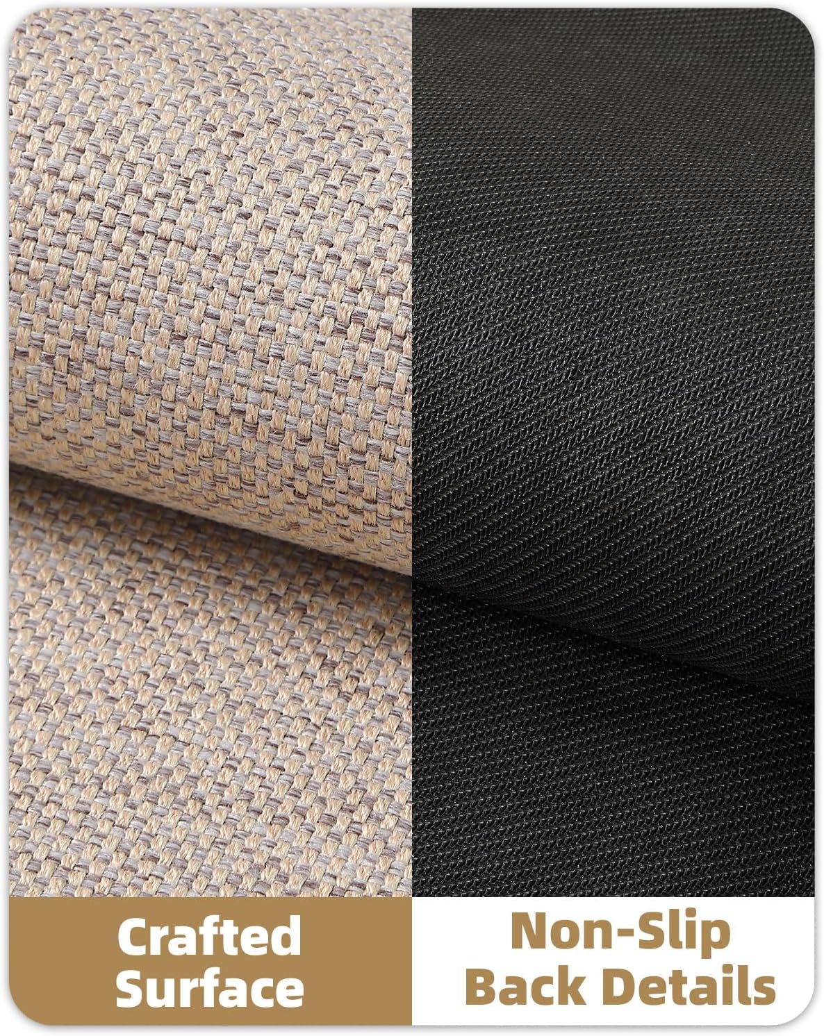 Color&Geometry Front Door Mat Indoor 27"x59", Ultra Non Slip Rubber Backed Dirt Trapper, Low Profile Thin washable, Easy Clean Entry Entryway Rug Door Mat Indoor Entrance, Khaki (Rolled-up NO Creases)