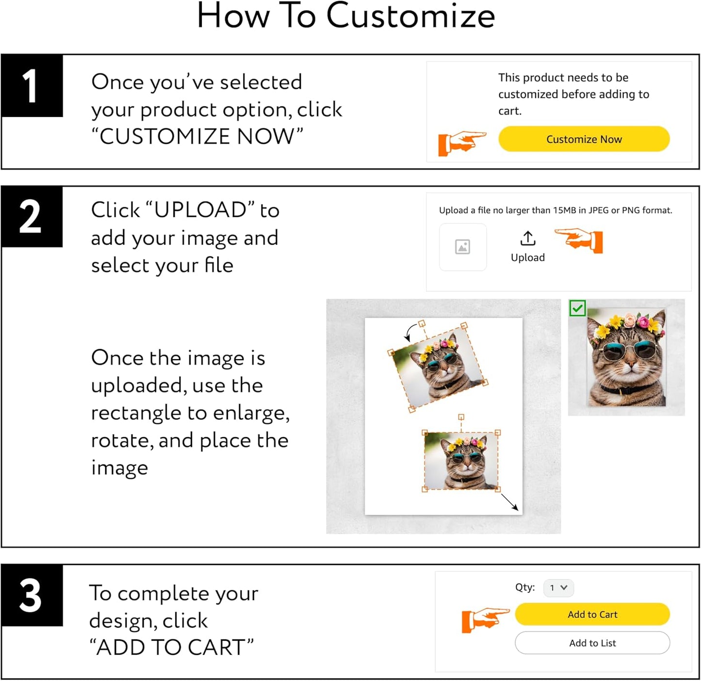 Custom Poster Print, 16x24, Upload Any Photos/Images, Personalized Photo Prints, DIY Your Own Poster, Photo to Poster Printing