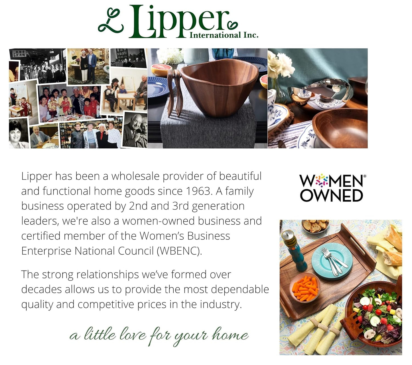 Lipper International Bamboo Salad Bowl and Server Set