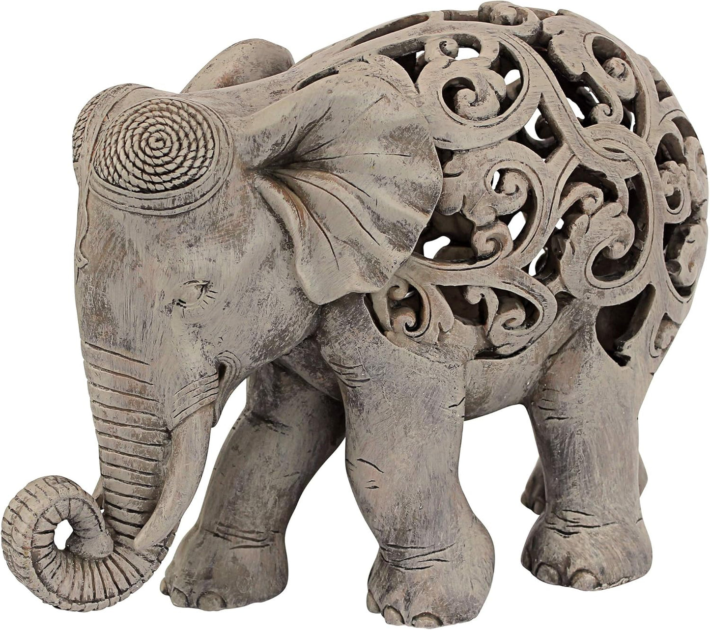 Design Toscano Anjan the Elephant Jali Sculpture