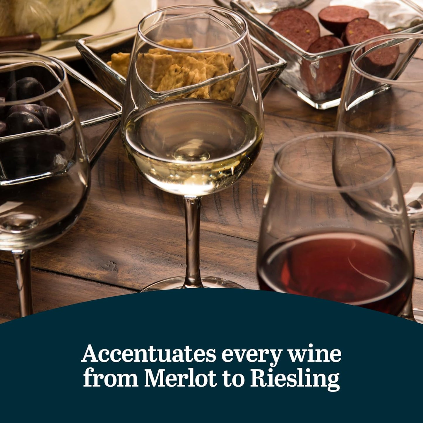 Libbey All-Purpose Wine Party Glasses, 12.75-ounce, Set of 12