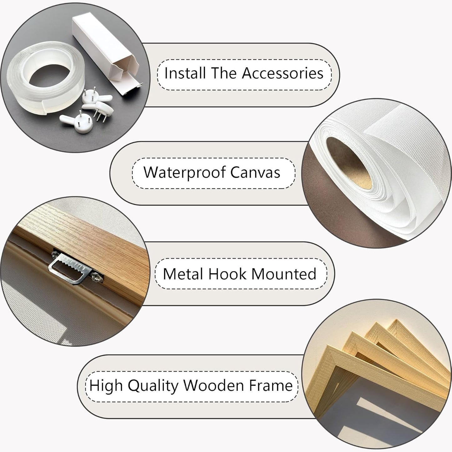 HGUAOA Coastal Canvas Wall Art - Large Landscape Wall Art for Living Room - Ocean and Beach Painting - Blue Artwork for Bedroom Decor - Above Bed Wall Pictures -Beach Theme Print Art