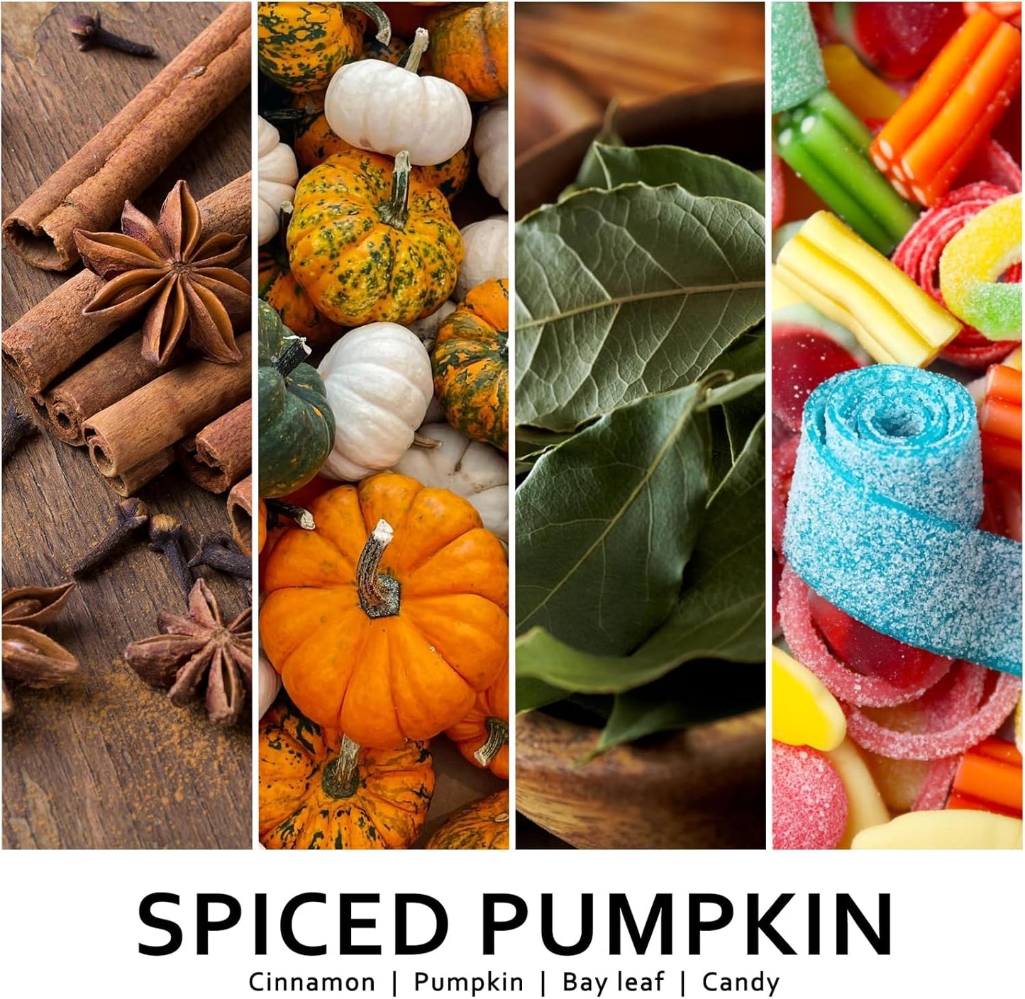 Pumpkin Candle, Fall Scented Candles for Halloween Easter Thanksgiving Day, 9oz Aromatherapy Soy Wax Non Toxic Candle for Home Scented 40 Hours Bruning- Birthday Halloween Gifts for Women Men