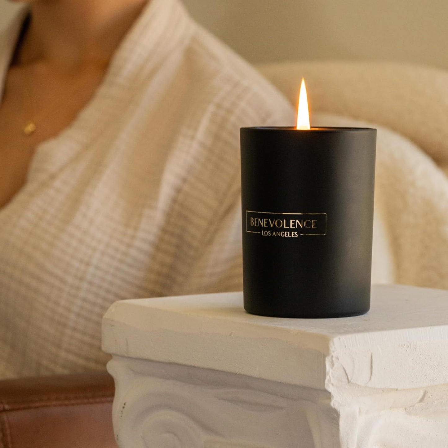 Benevolence LA Black Berries (Baies) Scented Candle | Soy Candles, Black Candle for Home | Gifts for Women and Men | Home Fragrance | Aromatherapy | Bathroom Freshener | 10oz