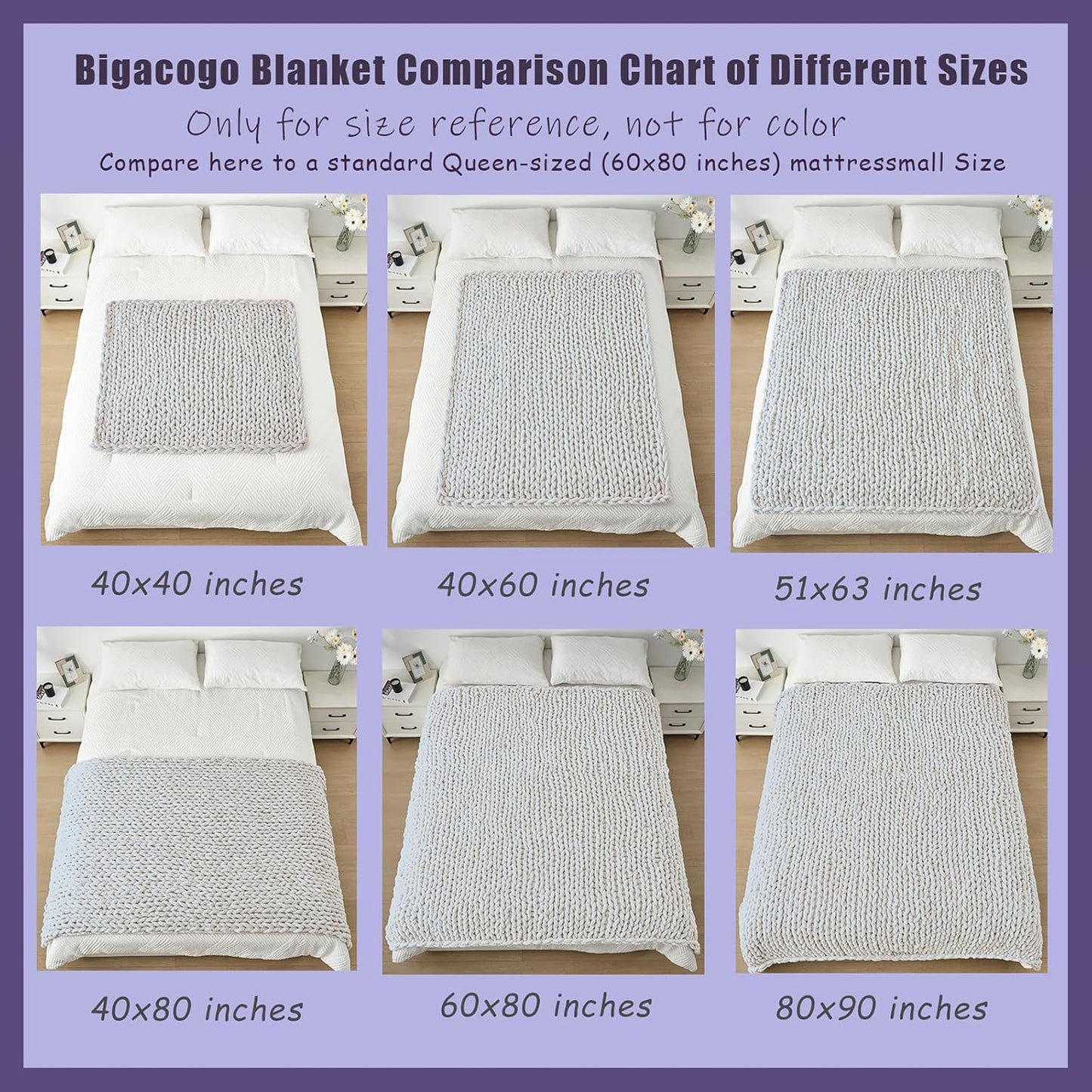 Bigacogo Chunky Knit Throw Blanket for Couch, 40x80 inches, 100% Hand Knitted with Thick Jumbo Chenille Yarn, Cozy Soft Large Rope Knot Cable Crochet Blankets for Sofa Bed Living Room, Goldenrod