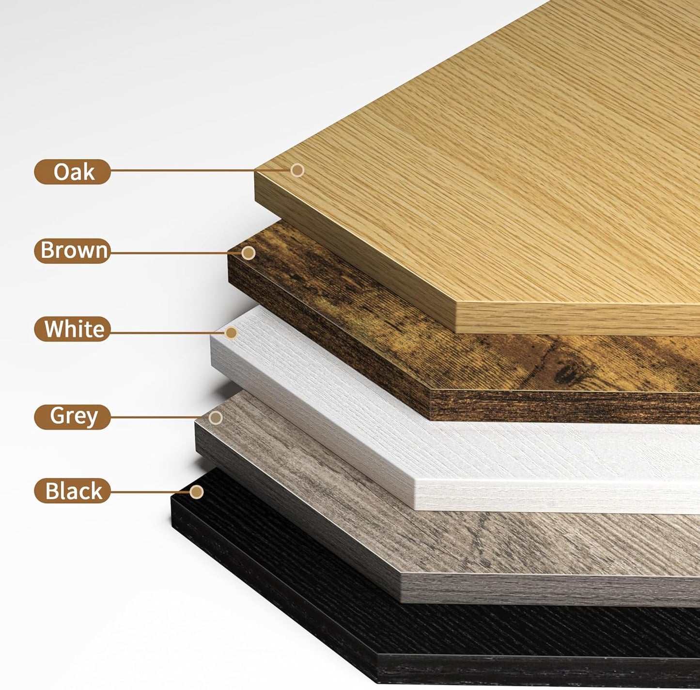 Corner Shelf Wall Mount, Floating Corner Shelves, Set of 2 Corner Wall Shelf Organizer, Rustic Wood Wall Storage Display Shelves for Living Room Bedroom Bathroom Kitchen, Rustic Brown, Oak