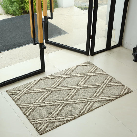 Door Mat Indoor Entrance, Large Welcome Mat Outdoor, Non Slip Front Door Mat Entryway (23“X35”)