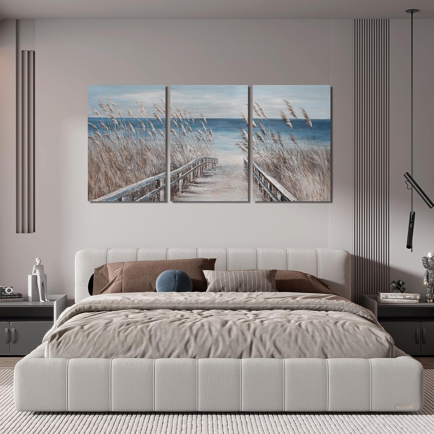 Canvas Wall Art Decor Large Wall Art Pictures for Living Room Beach Coastal Wall Art Decor Artwork for Walls Landscape Natural Wall Art Prints Art Work For Room Office Home Wall Decor 24" X 36" X 3pcs
