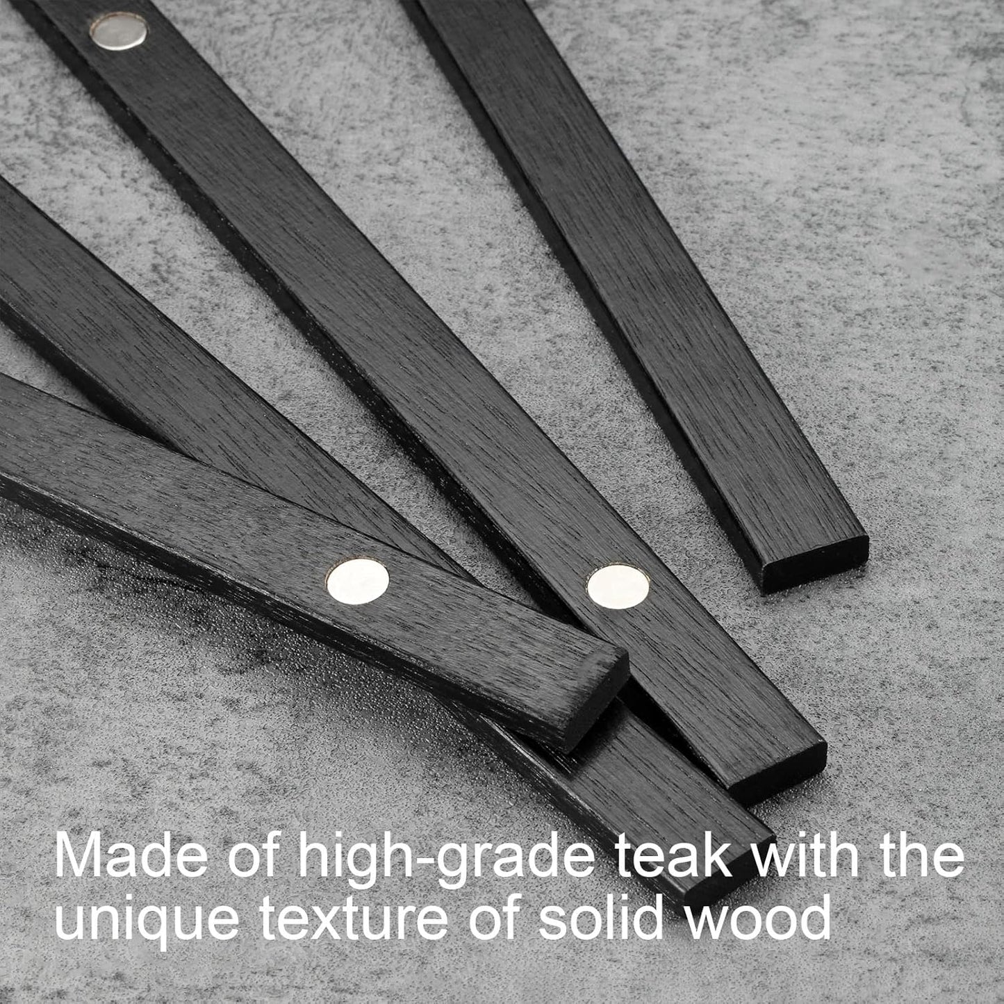 FALAMON Magnetic Poster Hanger Frame, 14x22 14x20 14x24 Teak Wood Magnet Poster Frame for Posters, Prints, Photos, Pictures, Maps, Scrolls, and Canvas Artwork(Black, 14")