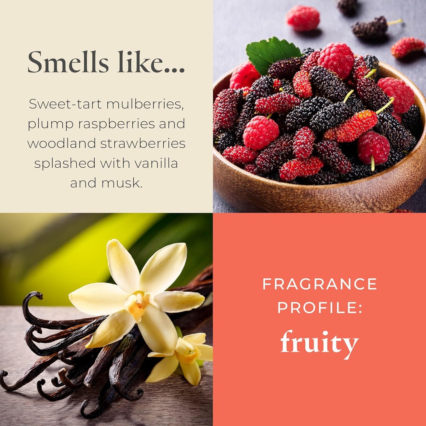 PartyLite Mulberry Scented, Notes of Tart Black Currant, Sweet Blackberry, Juicy Mulberry & Jewels of Pomegranate, 13.2oz 3-Wick Jar Candle, 45 Hour Burn Time, Luxurious Fragrance, Perfect for Gifting