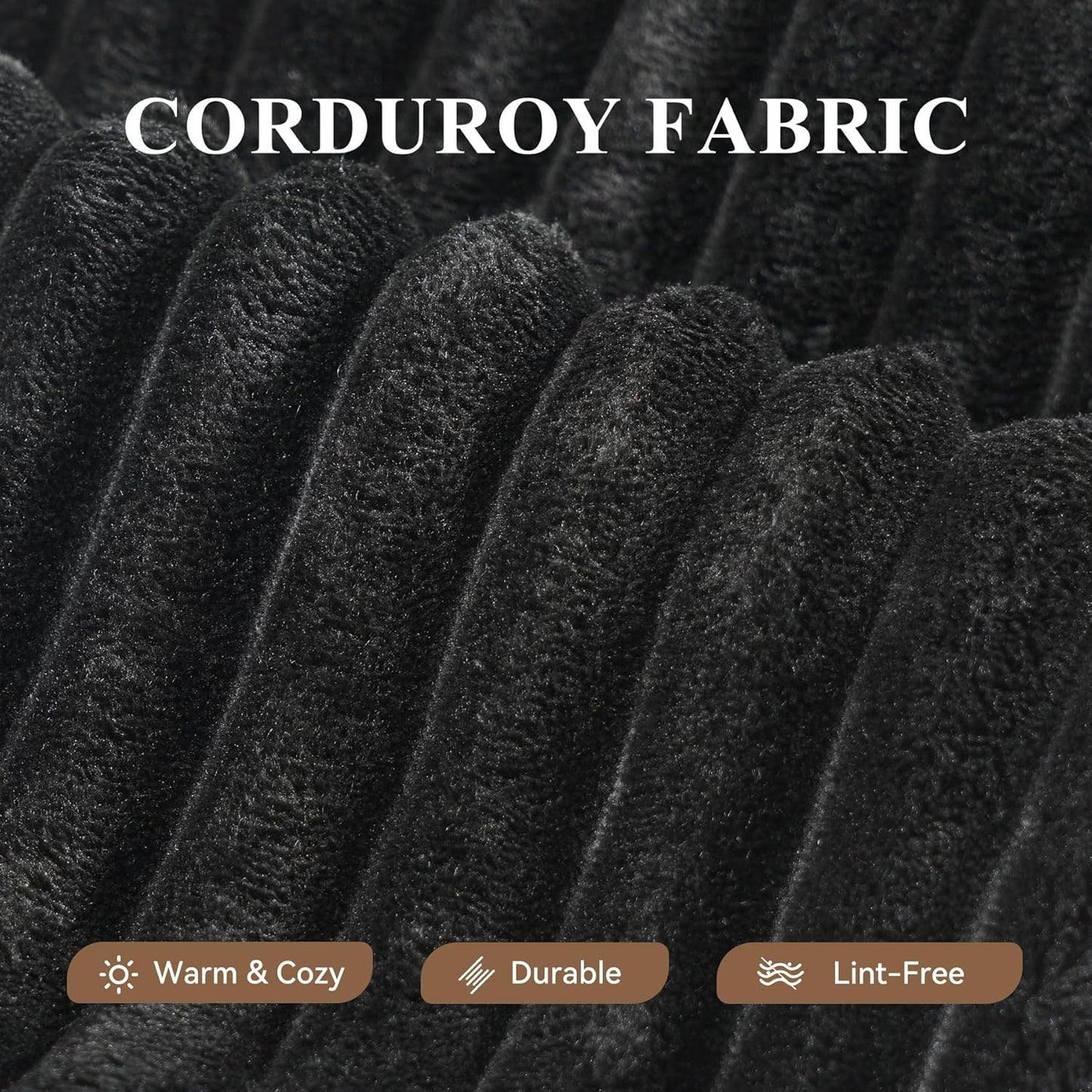 Modular Sectional Sofa with L-Shape Chaise,Cloud Sectional Modern Sleeper Couch with Deep Seat,Sponge Compression Sofas No Assembly Required(Plush Corduroy Fabric) 1PCS