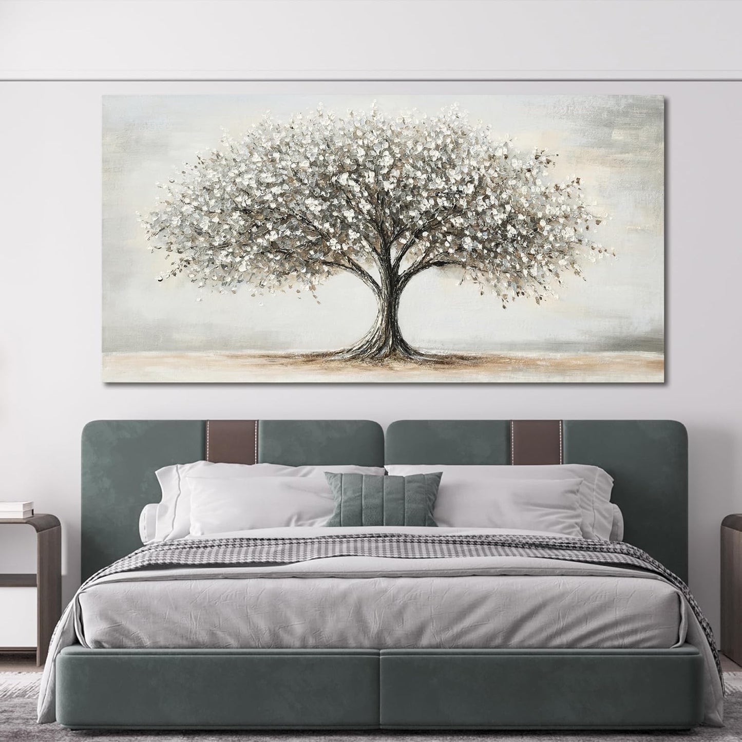 Canvas Wall Art Decor Tree of Life Wall Art Modern Large Black and White Wall Art Prints Canvas Art Decor Large Artwork for Walls Pictures for Living Room Home Office Wall Decor 29"X58"