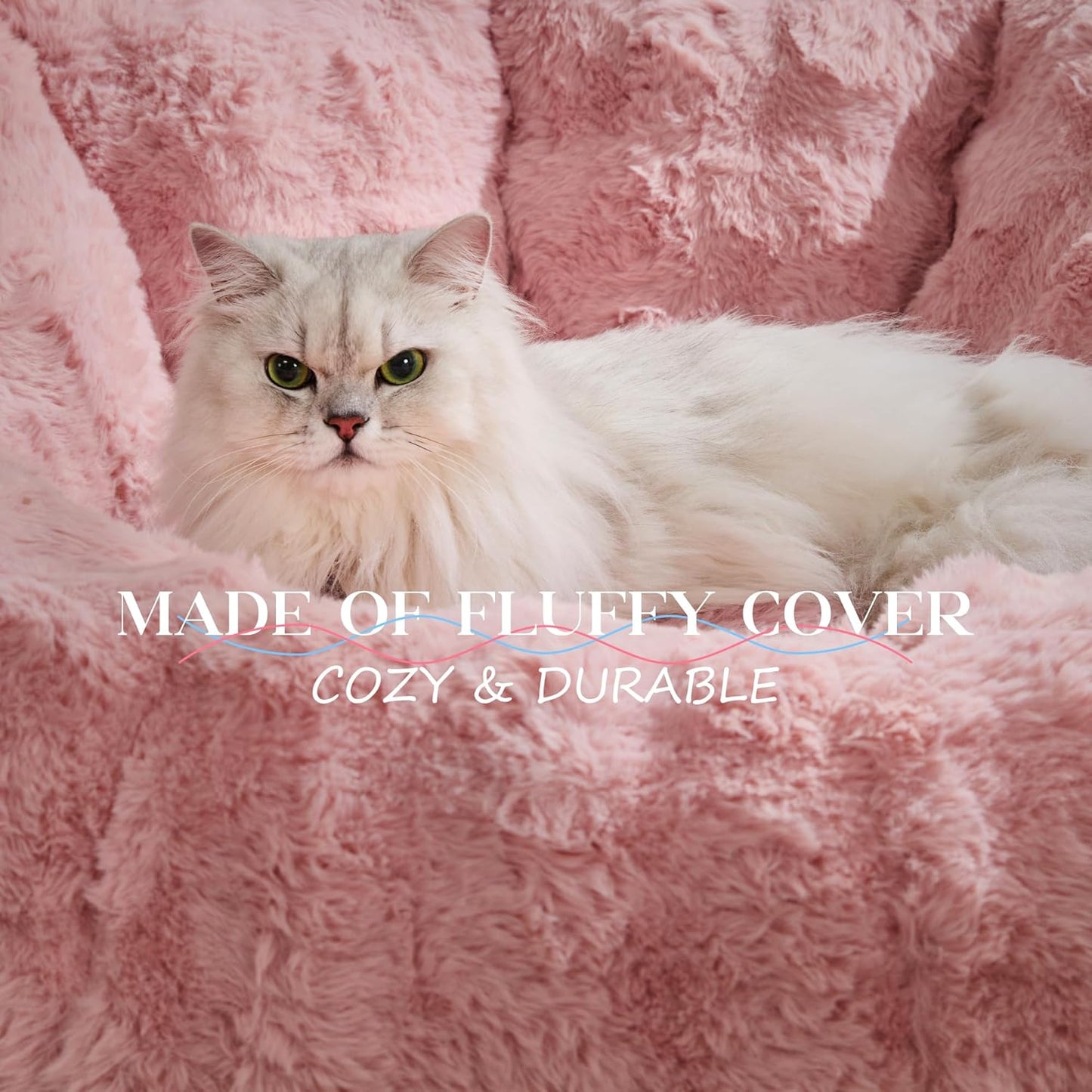 Hobestluk Bean Bag Chair Oversized Bean Bag Chair for Adults Donut-Shaped Large Bean Bag with Spacious Design for Living Room Bedroom or Reading Nook (Bubble Pink)