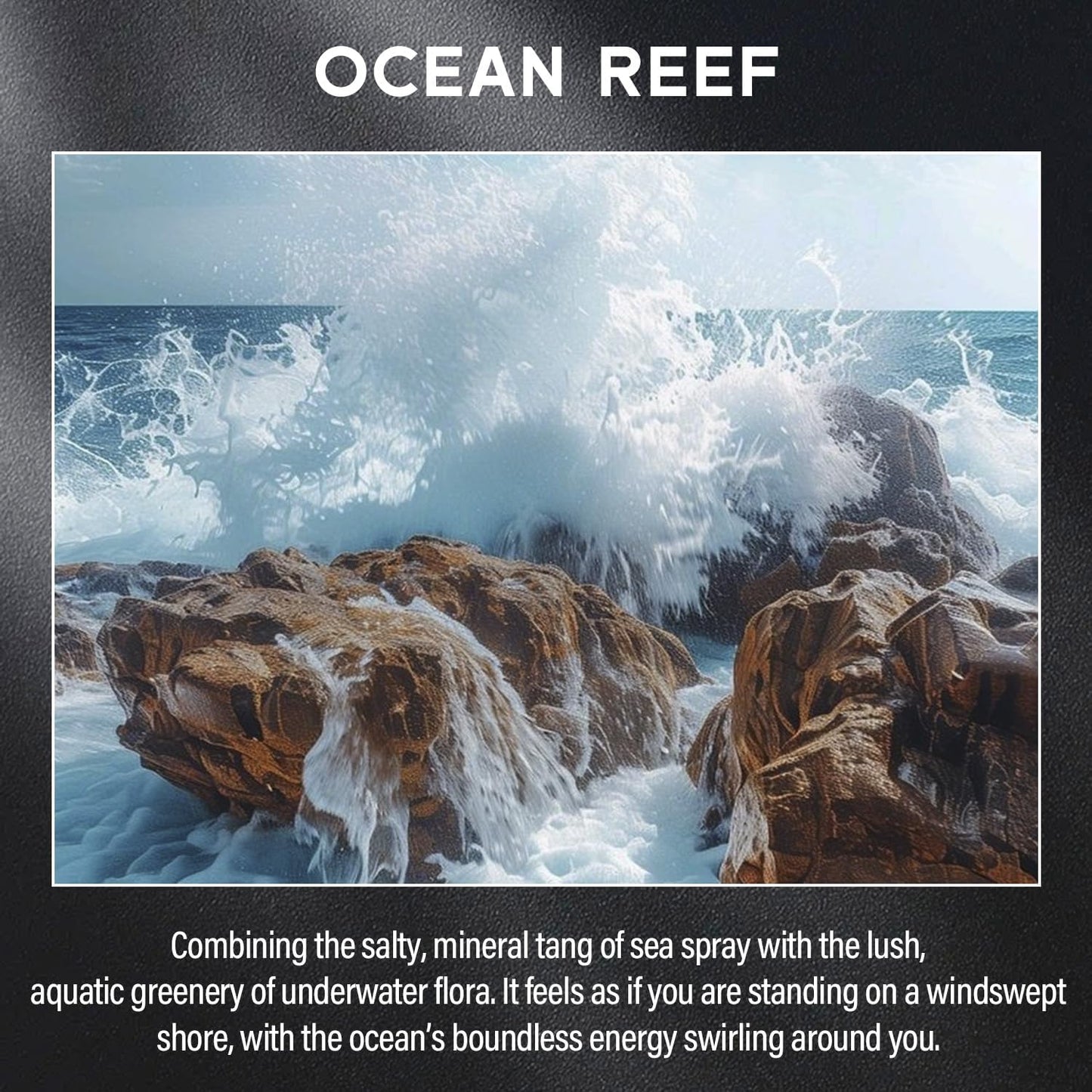 Ocean Reef Candle, 9oz Scented Candle for Men, Scented Candles for Home, Gifts for Men, Personalized Blessing Minimalist Men's Gifts