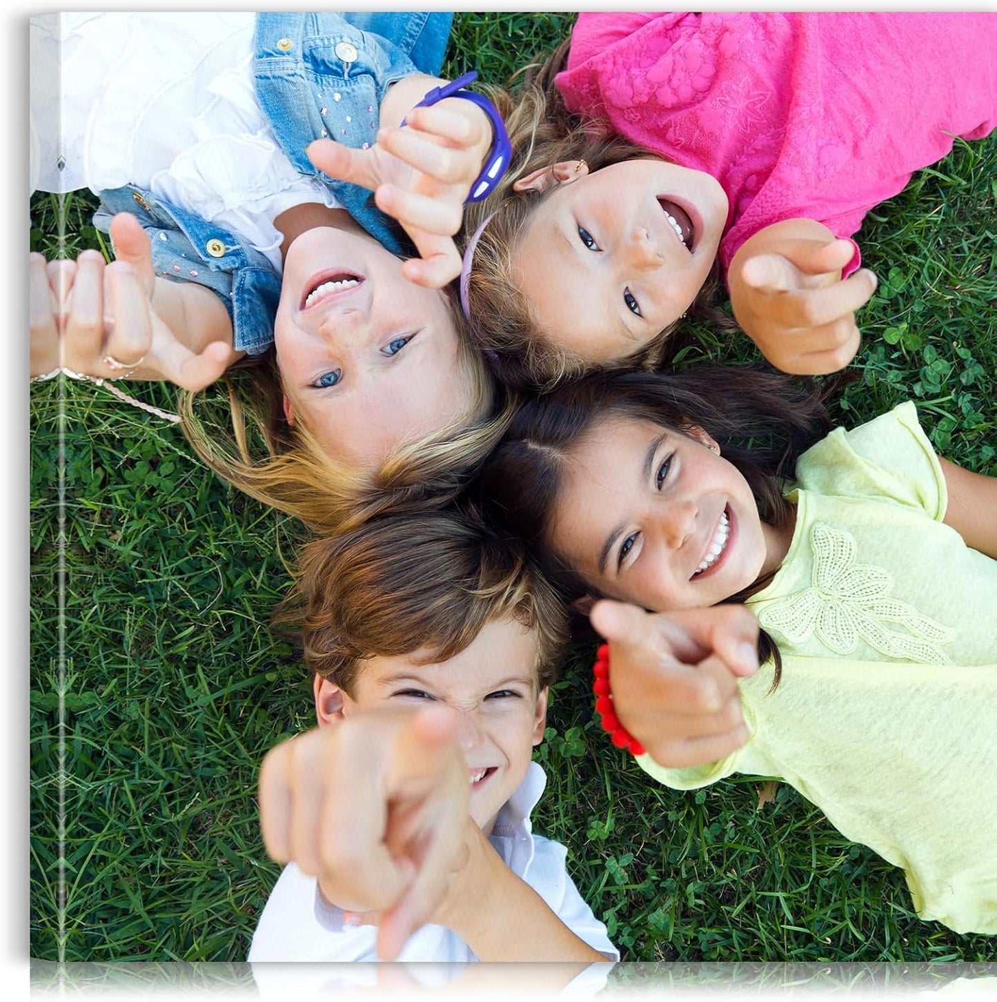 Custom Canvas Prints with Your Photos - Personalized Pictures Print, Customized Photo Gifts, Wall Art Poster Canvas Printing for Wedding, Family, Baby, Pets, Home Office Decor, Wrapped Frame 12x12