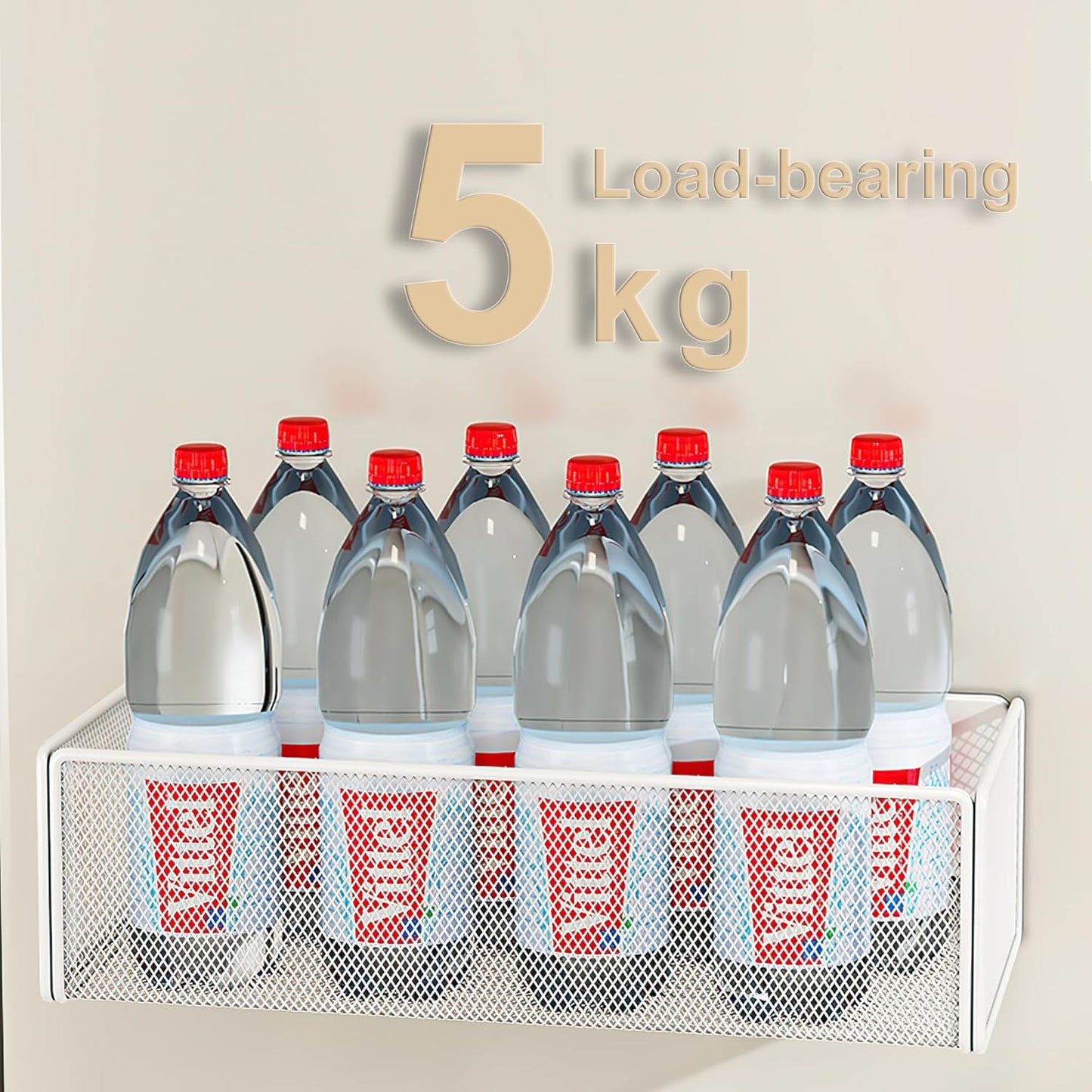 Magnetic Basket Organizer Holder for Fridge Magnetic Storage Bin Box Containers for Refrigerator Whiteboard Classroom (Large, White)