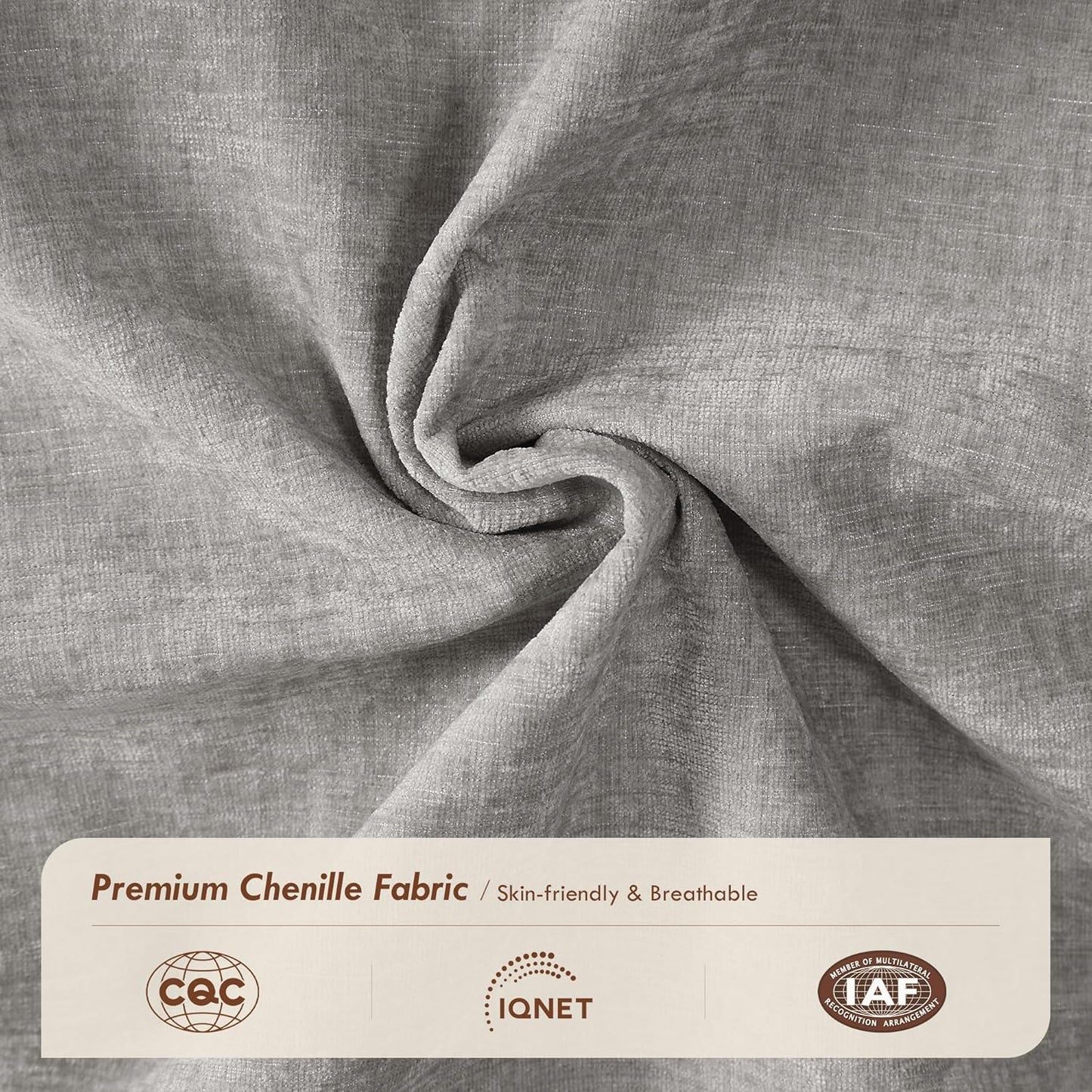 Ihanherry 57" L Shaped Modular Sectional Cloud Sofa, Modern 3 Seat Chenille Couch with Ottoman for Living Room, Bedroom and Apartment, Grey