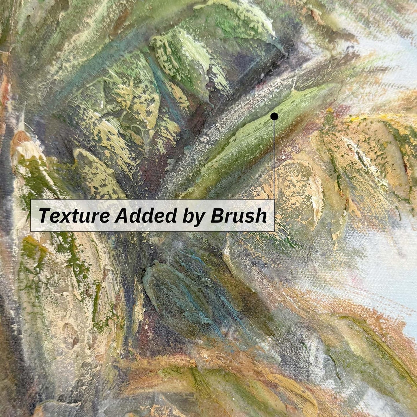 cozy country Palm Tree Wall Art 36"x24" - Coastal Pictures Beach Canvas Ocean Decor - Nautical Artwork Seascape Hand Painting for Bedroom, Sea House