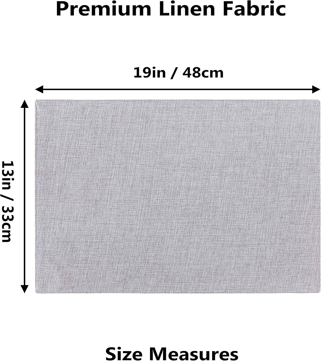Home Brilliant Cloth Placemats Set of 6 Table Place Mats Light Grey Placemat Easy to Clean Heat Resistant Machine Washable Fabirc Placemats Coffee Table Mats for Dining Kitchen Table, Gray