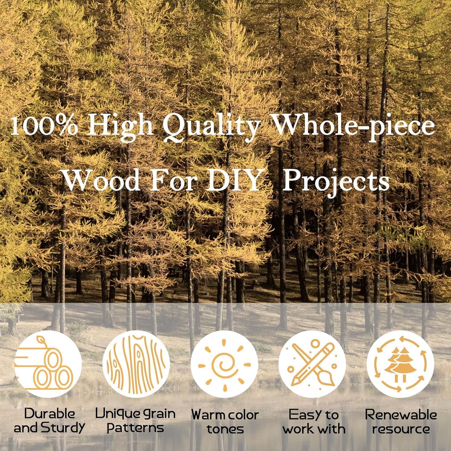 48 Pieces Unfinished Wood Coasters, GOH DODD 4 Inch Wooden Blanks with Non-Slip Pads for Laser Engraving Wood Burning Staining Painting Decoupage Housewarming Gifts Wedding Crafts Education, Round