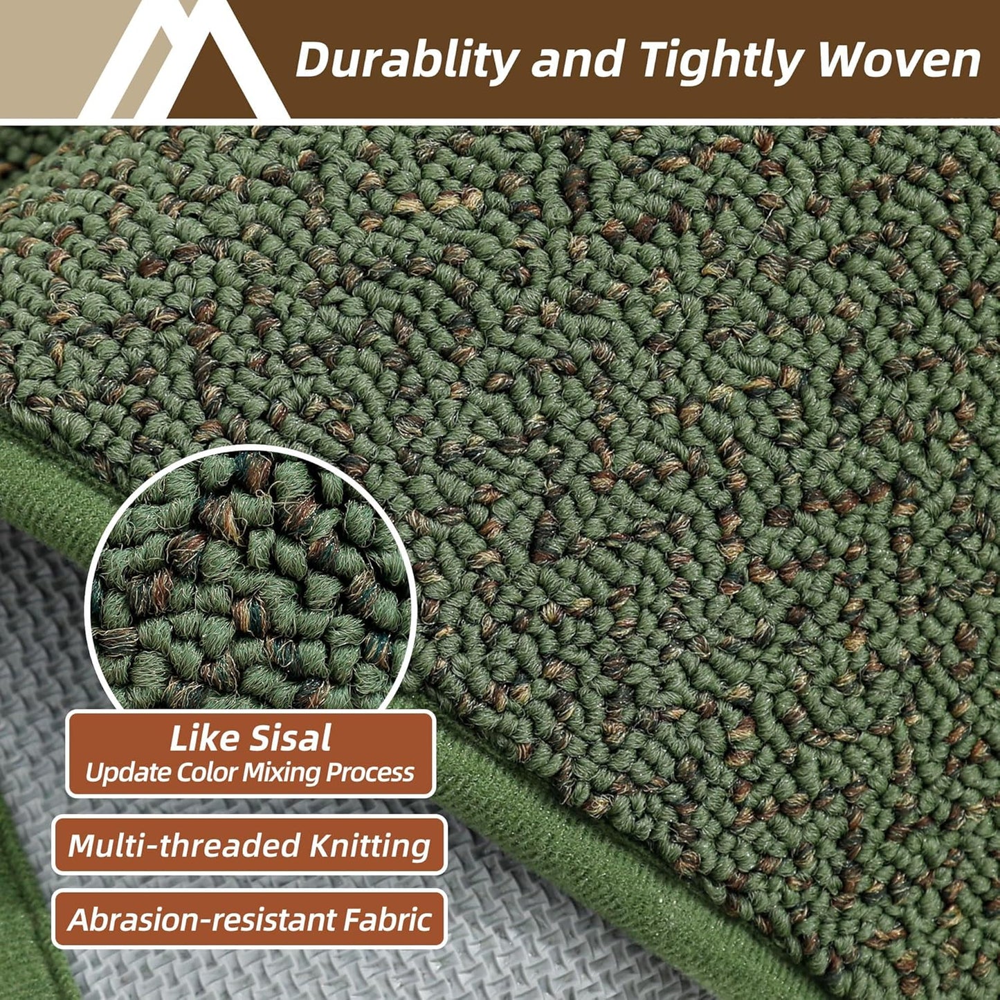 COSY HOMEER-Door-Mat 32"x48" Non Slip Absorbent Entryway Rugs Dirt Trapper Doormats Washable Entrance Mats Low Pile Welcome Floor Mat for Front Back Door and Entry Mats,Green