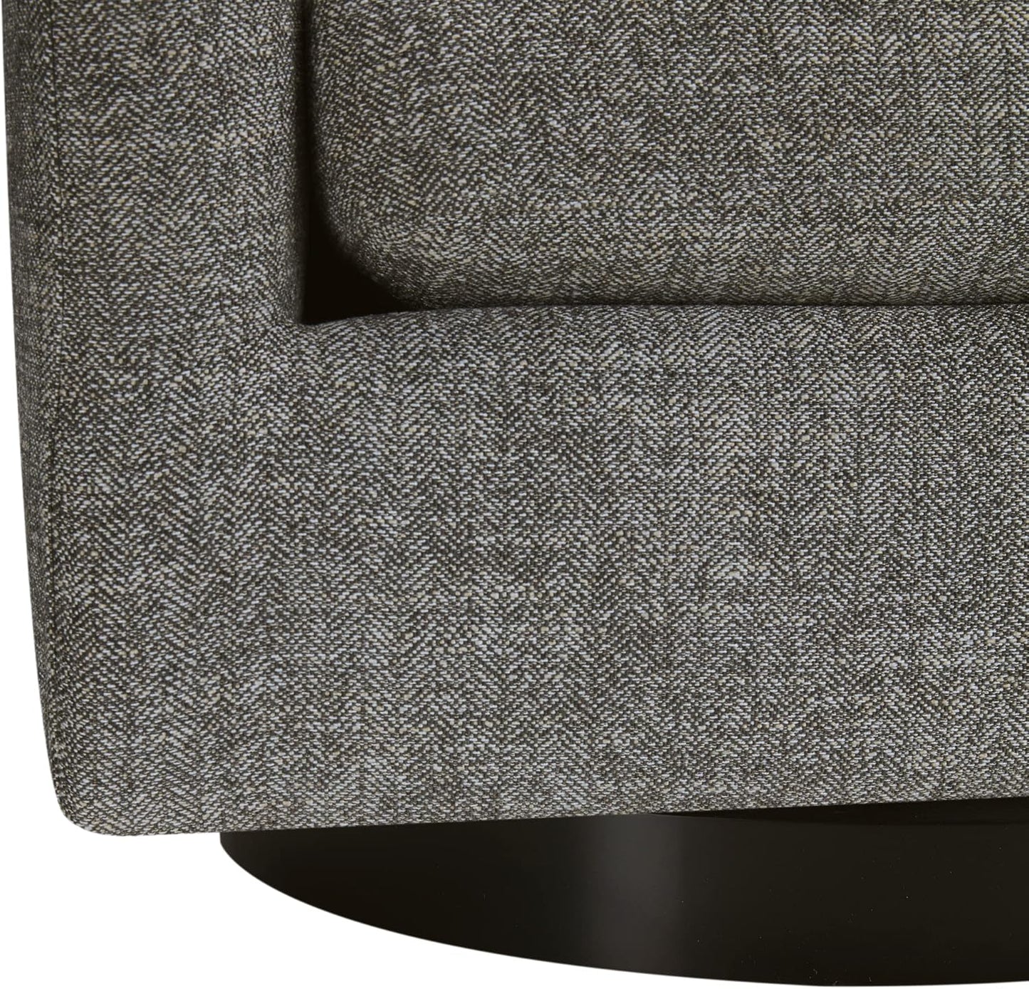 CHITA Swivel Accent Chair, FSC Certified Upholstered Fabric Barrel Chair for Living Room Set of 2, Fully Assembled, Pebble Grey